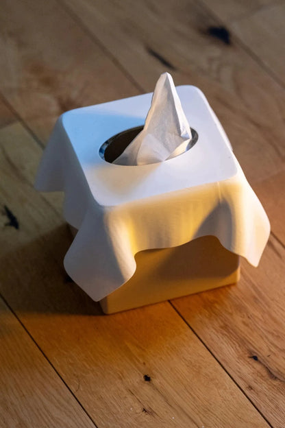 Minimalistyczna kwadratowa osłona na pudełko chusteczek - technologia 3D