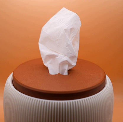 Pudełko na chusteczki Hinoki I Prążkowany pokrowiec na papier toaletowy