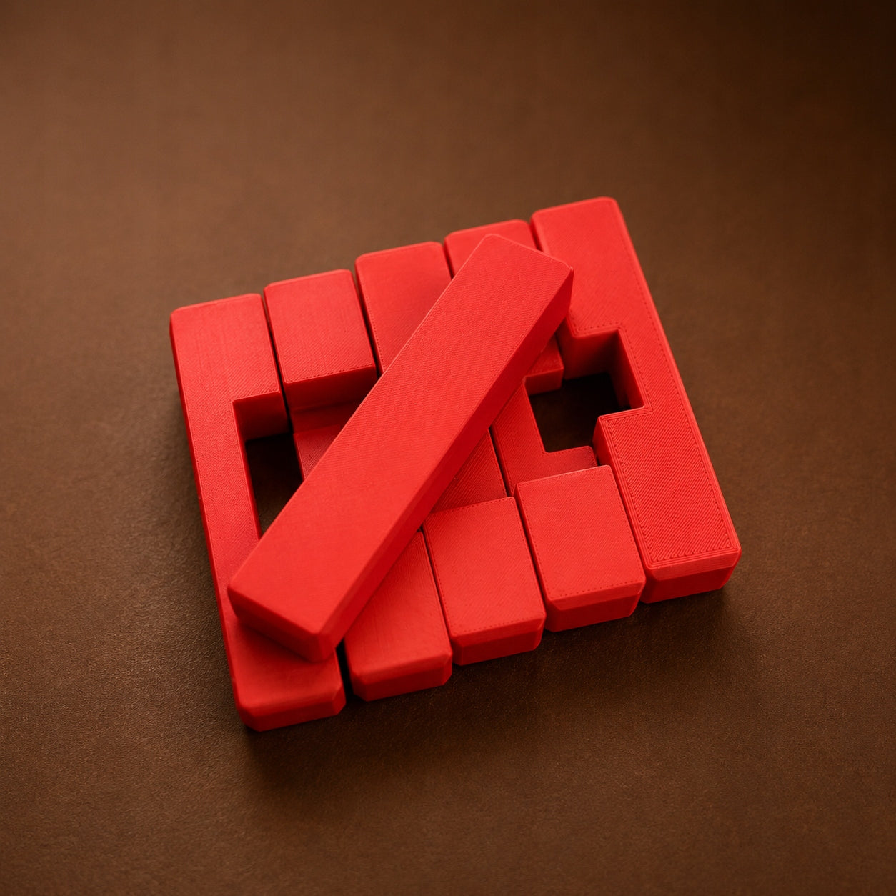 Diabelski Węzeł Łamigłówka 3D Puzzle Logiczne IQ Druk 3D