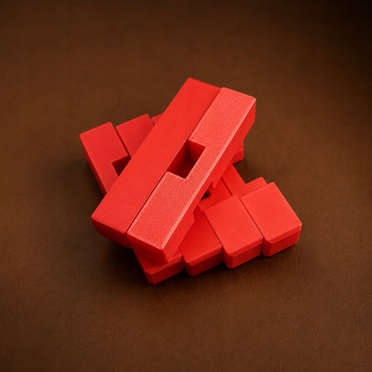 Diabelski Węzeł Łamigłówka 3D Puzzle Logiczne IQ Druk 3D