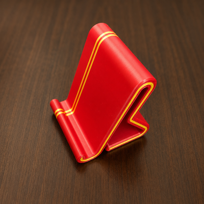 Podstawka pod telefon 3D Premium – Czerwono-Złota