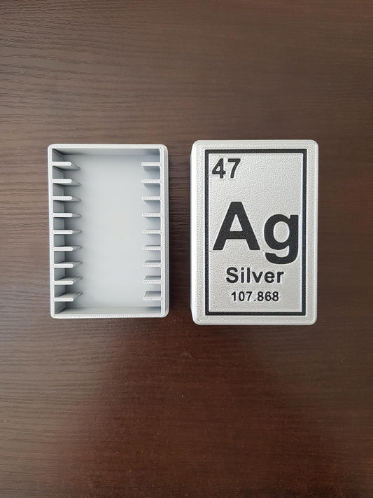 Pudełko do przechowywania monet i okrągłych sztabek srebra AG Silver