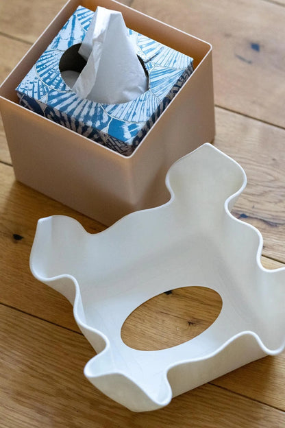 Minimalistyczna kwadratowa osłona na pudełko chusteczek - technologia 3D