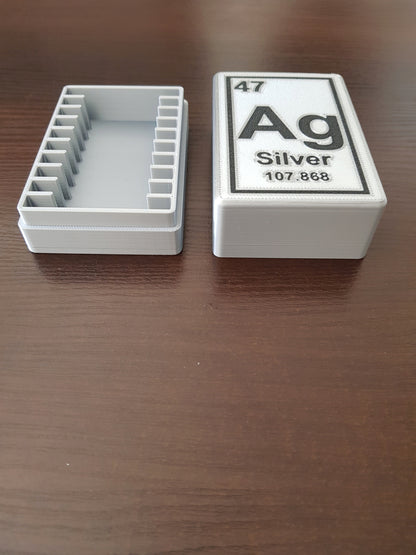 Pudełko do przechowywania monet i okrągłych sztabek srebra AG Silver