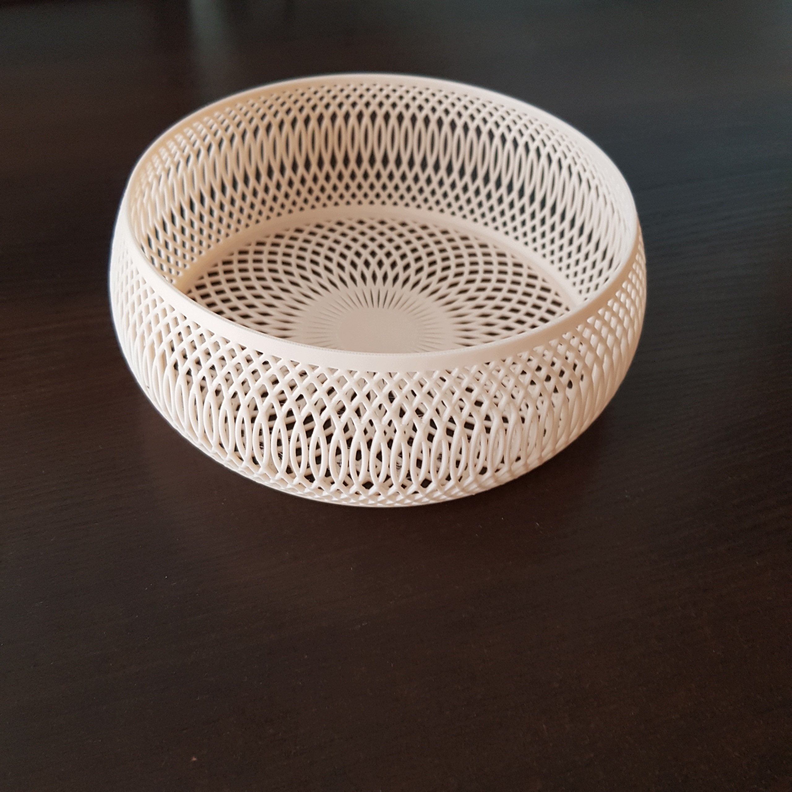 Koszyk dekoracyjny okrągły | Ażurowy organizer | Druk 3D |Nowoczesny design