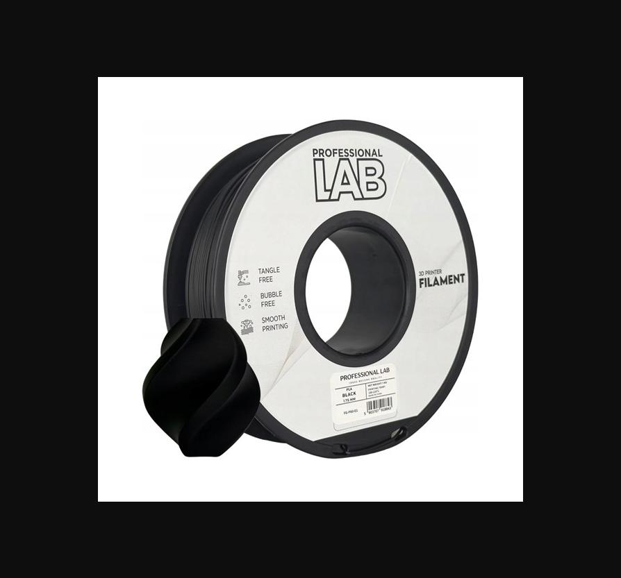 Filament PLA Professional Lab 1,75mm 1000g czarny