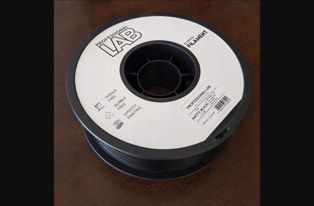 Filament PLA Czarny matowy 1kg 1,75mm