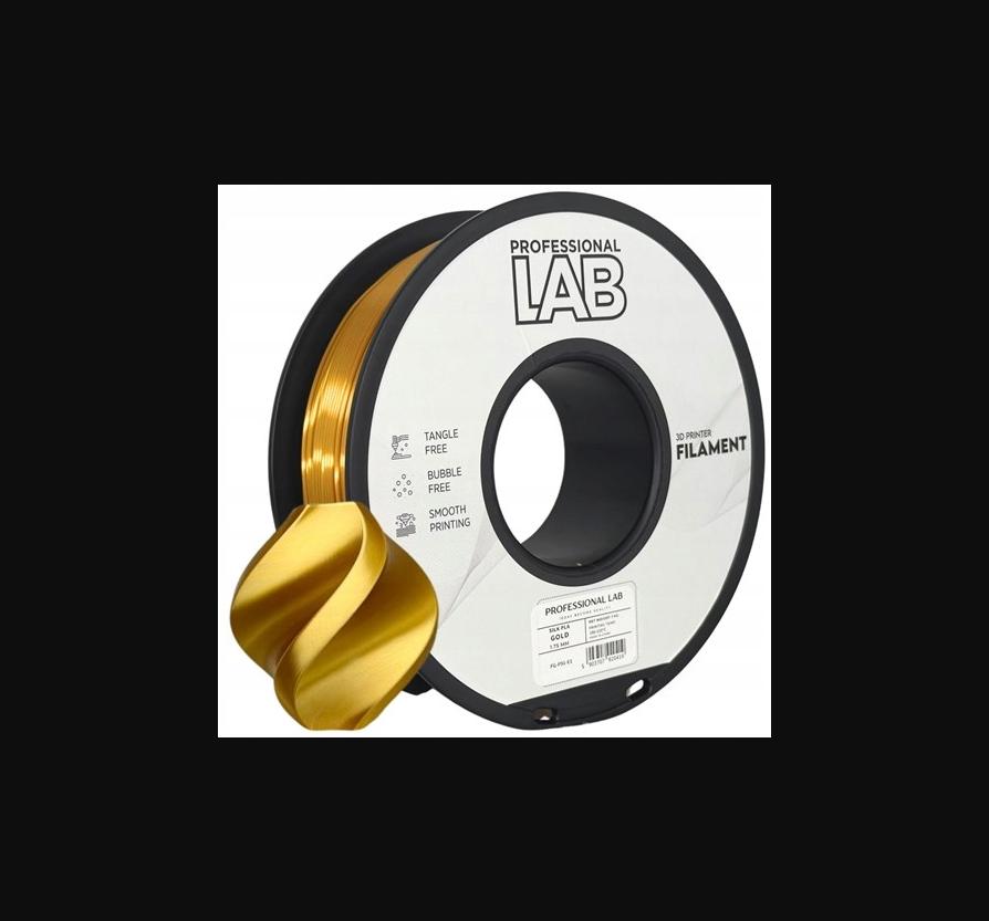 Filament Prof. Lab Silk PLA 1.75mm 1kg złoty Gold